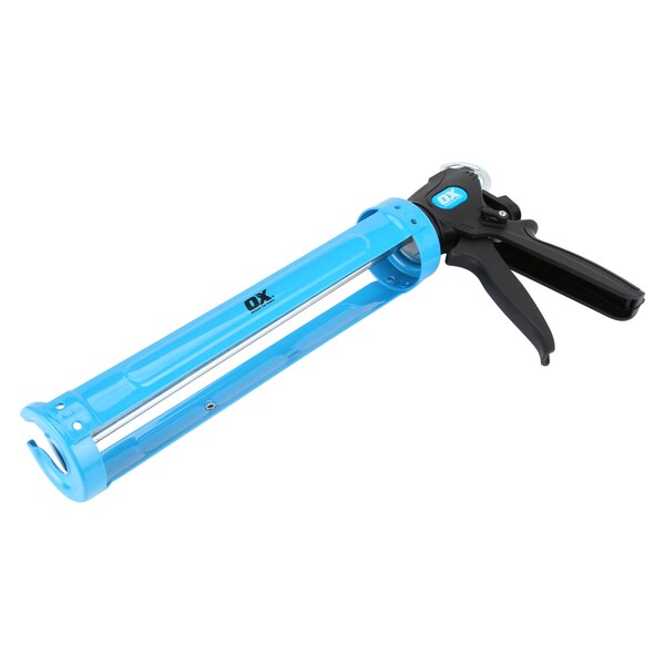 Pro 29-Ounce Dual Thrust Caulk Gun, 12:1 & 24:1 Thrust Ratio